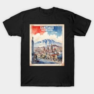 Santiago Nuevo Leon Oaxaca Mexico Vintage Tourism Travel T-Shirt